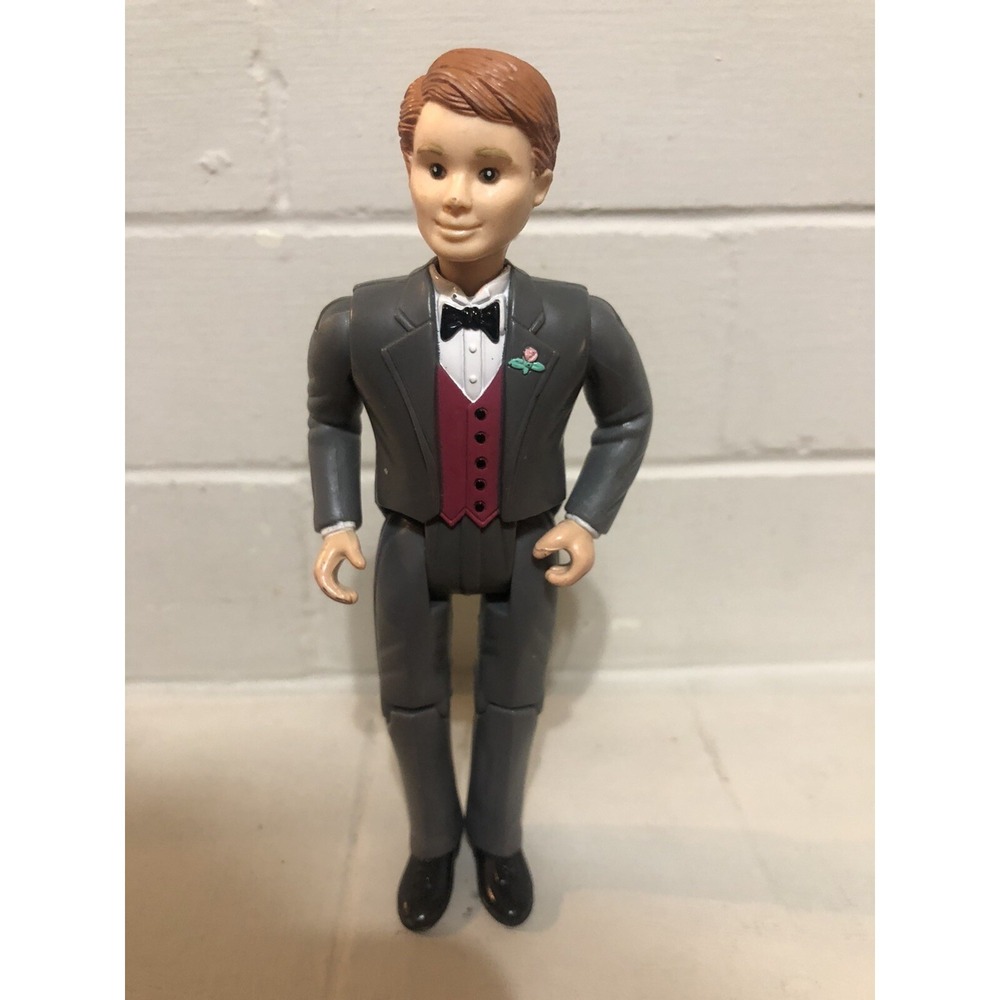 Vintage 1999 Fisher Price Loving Family Dollhouse People  WEDDING  GROOM  Figure
